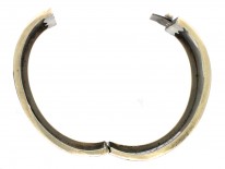 Victorian Silver & Gold Overlay Rose Design Bangle