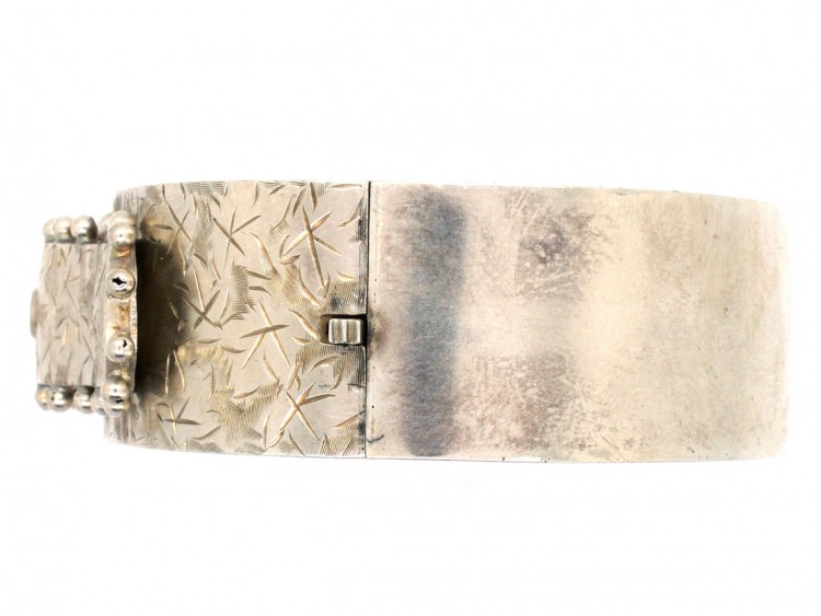 Victorian Silver Buckle Bangle