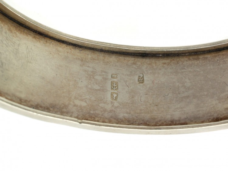 Victorian Silver Buckle Bangle