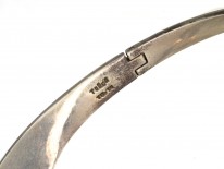 Mexican Silver & Inlaid with Blue & Black Stone Collar by Antonio Pineda