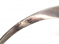 Mexican Silver & Inlaid with Blue & Black Stone Collar by Antonio Pineda