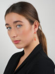 Victorian 18ct Gold & Coral Drop Earrings