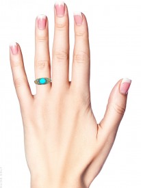 Regency 18ct Gold ​& Turquoise Ring