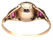 Georgian Chrysolite & Ruby Ring