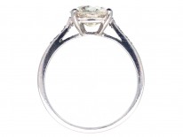 Diamond Solitaire Ring with Diamond Shoulders