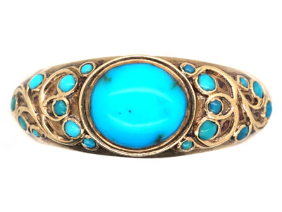 Regency 18ct Gold ​& Turquoise Ring