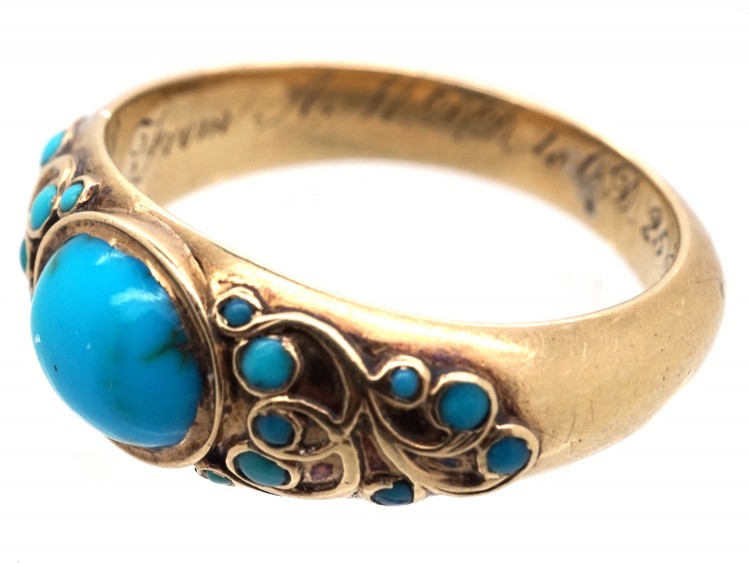 Regency 18ct Gold ​& Turquoise Ring