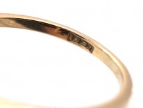 Art Deco 18ct Gold, Diamond & Onyx Plaque Ring