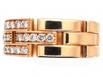 Cartier Maillon Panthere 18ct Yellow Gold Diamond Band Ring
