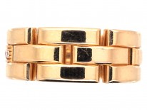 Cartier Maillon Panthere 18ct Yellow Gold Diamond Band Ring