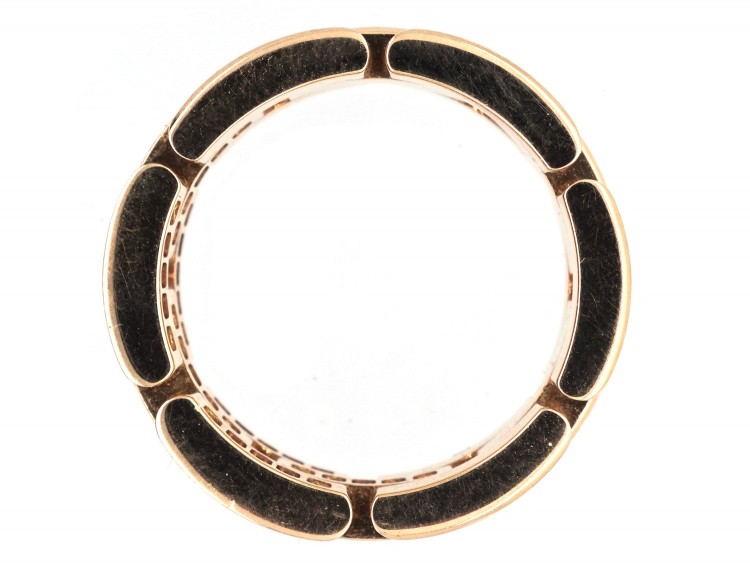 Cartier Maillon Panthere 18ct Yellow Gold Diamond Band Ring