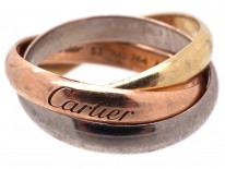 Cartier Three Colour Gold Russian Wedding Ring