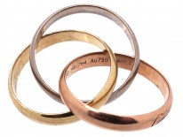 Cartier Three Colour Gold Russian Wedding Ring