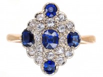 Edwardian Sapphire & Diamond Ring