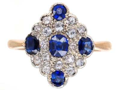 Edwardian Sapphire & Diamond Ring
