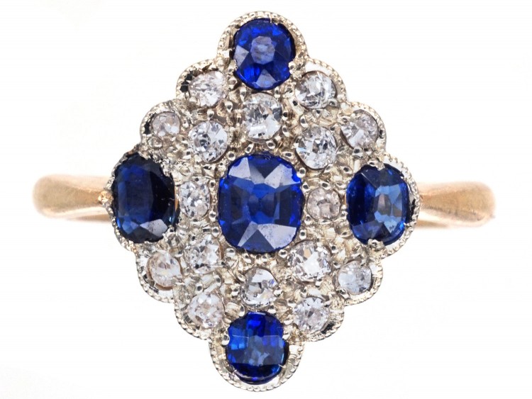 Edwardian Sapphire & Diamond Ring