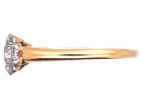 Edwardian Diamond Triple Cluster Ring