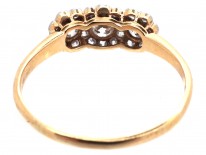 Edwardian Diamond Triple Cluster Ring