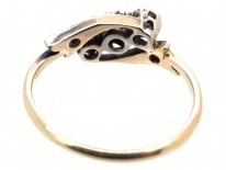 Edwardian Three Stone Diamond Twist Ring