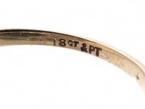 Edwardian Three Stone Diamond Twist Ring