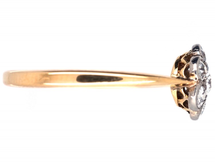 Edwardian Diamond Cluster Daisy Ring