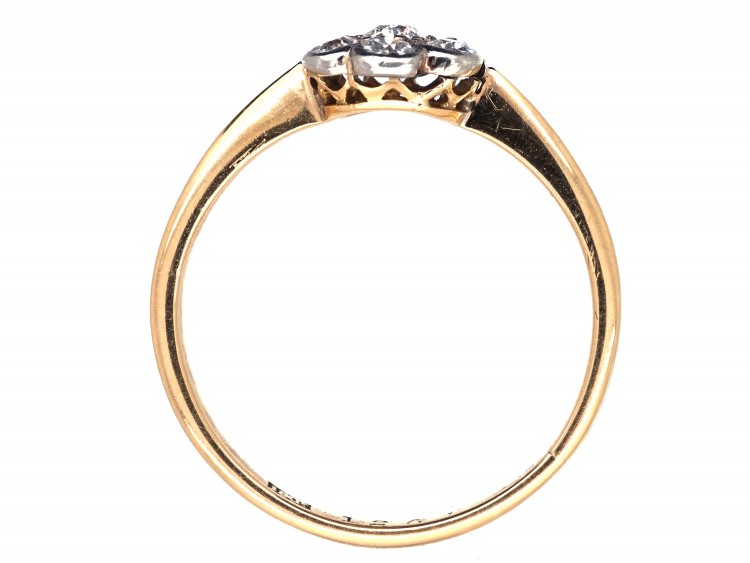 Edwardian Diamond Cluster Daisy Ring
