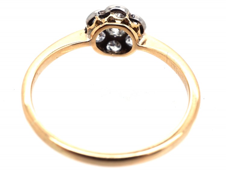 Edwardian Diamond Cluster Daisy Ring