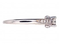 Diamond Solitaire Ring with Diamond Shoulders