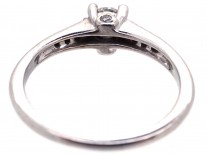 Diamond Solitaire Ring with Diamond Shoulders