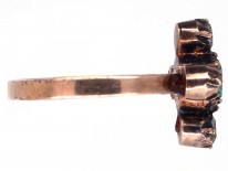 Georgian Miniature Gold, Emerald & Diamond Ring