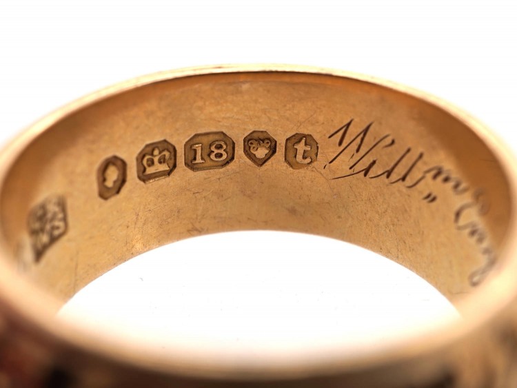 18ct Gold Memorial Ring Dated 1843