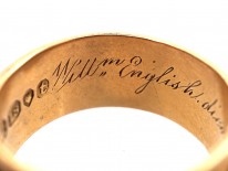 18ct Gold Memorial Ring Dated 1843