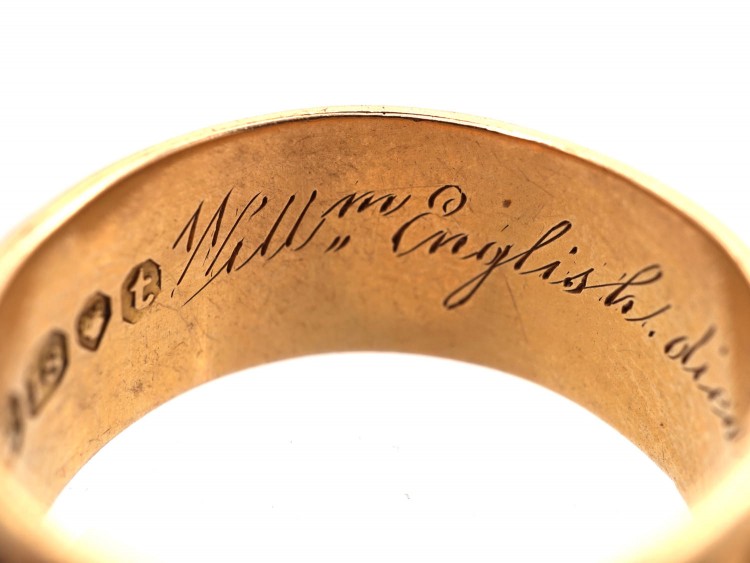 18ct Gold Memorial Ring Dated 1843