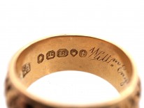18ct Gold Memorial Ring Dated 1843