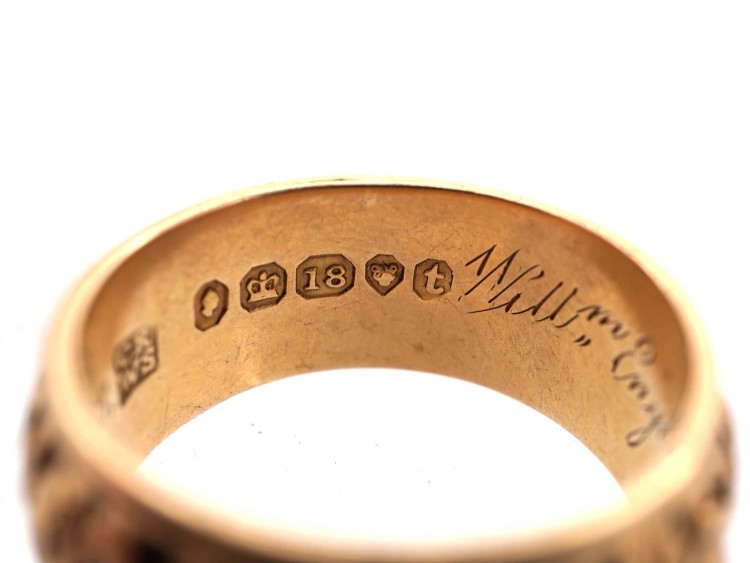 18ct Gold Memorial Ring Dated 1843