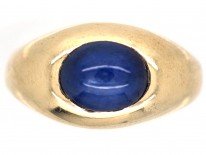 14ct Gold & Cabochon Sapphire Ring