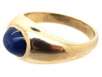 14ct Gold & Cabochon Sapphire Ring