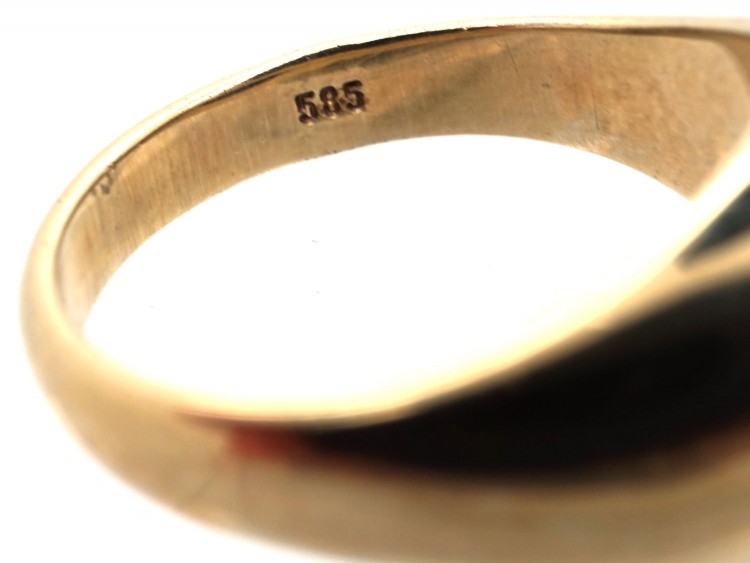 14ct Gold & Cabochon Sapphire Ring