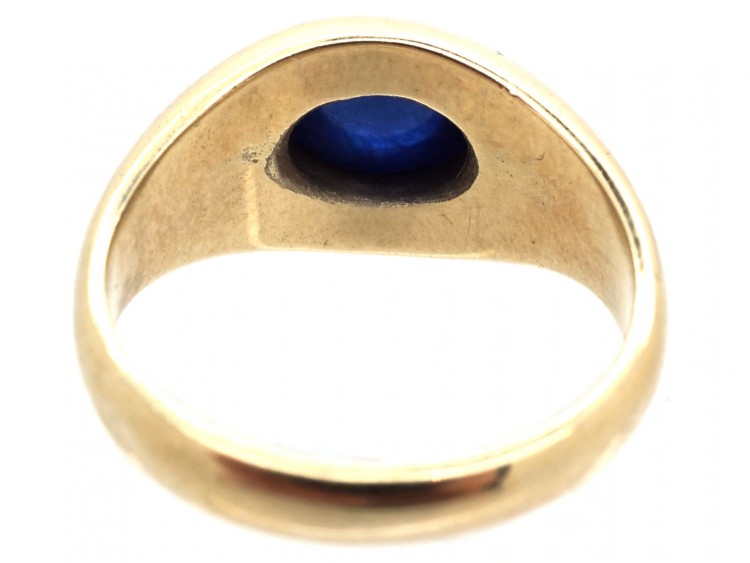 14ct Gold & Cabochon Sapphire Ring