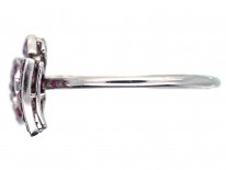 Edwardian Platinum, Ruby & Diamond Bow Ring