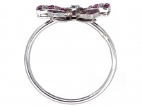 Edwardian Platinum, Ruby & Diamond Bow Ring