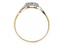 Art Deco Rectangular Two Stone Diamond Ring