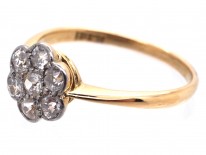 Edwardian Diamond Daisy Cluster Ring