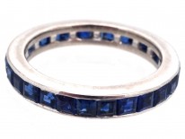 18ct White Gold & Sapphire Eternity Ring