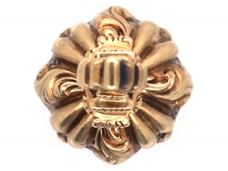 Regency 15ct Gold Miniature Seal with Amethyst Base