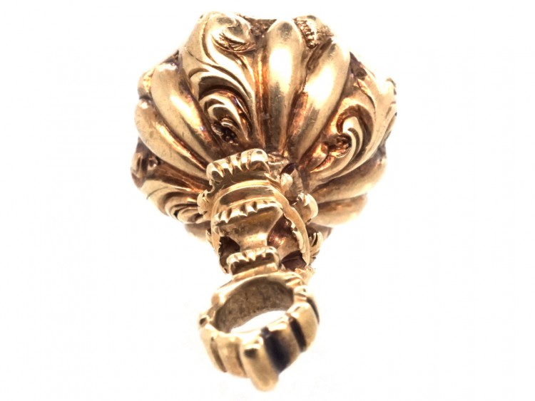 Regency 15ct Gold Miniature Seal with Amethyst Base