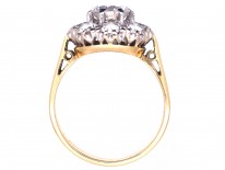 Edwardian 18ct Gold & Platinum Diamond Cluster Ring