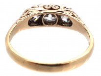 Edwardian 18ct Gold Three Stone Diamond Ring