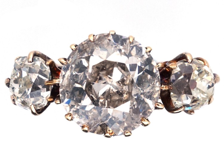 Edwardian Diamond Three Stone Ring