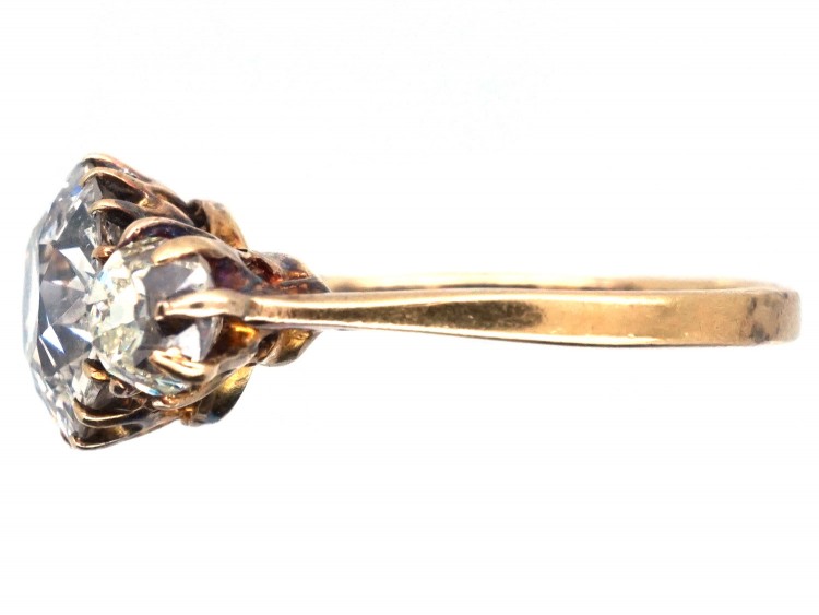 Edwardian 18ct Gold Three Stone Diamond Ring